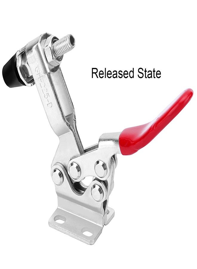 ZOENHOU 12 Pack 220 Lbs 225D Toggle Clamp, Quick Release Hold Down Toggle Clamps, Red Holding Heavy Duty Antislip Toggle Clamp Tools - Image 3