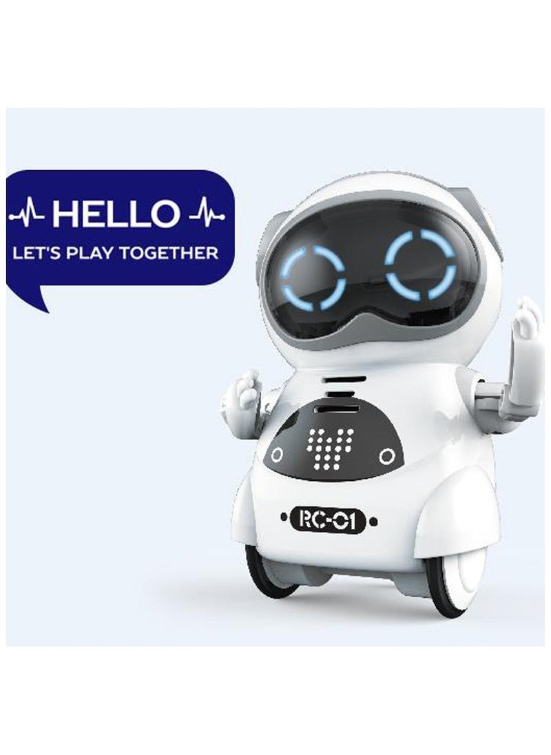 null - Pocket Emo Robot Talking Interactive Dialogue Voice Recognition Record Singing Dancing Telling Story Mini Robot Toy - Image 1