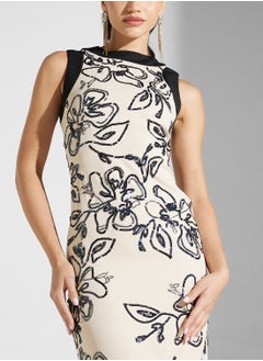 Frock and Frill Sleevless Knee Lenth Dress  - Image 3