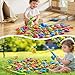 PEADUCK Magnetic Fishing Toys Game Pool Toys Set for Kids 35 Water Table Bathtub Toys with Pole Rod Net Plastic Floating Fish Outdoor Toys for Kids Boys Girls Age 3 4 5 6 7 8 Year Old - Image 4