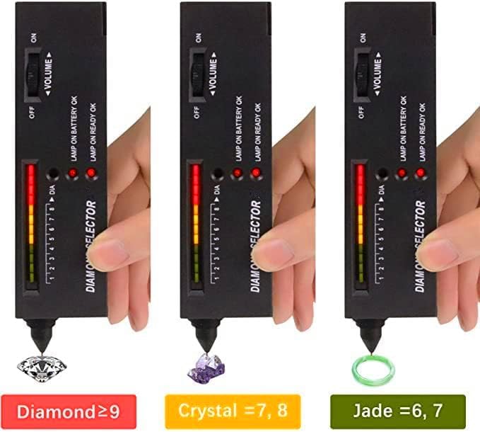 Hqdz-td قلم اختبار الماس الاحترافي عالي الدقة، جهاز اختبار الماس للمجوهرات مع مكبر LED صغير 60X ومكبر حلقة مجوهرات معدني كامل مضاء 40X، محدد الماس للمبتدئين والخبراء - Image 3