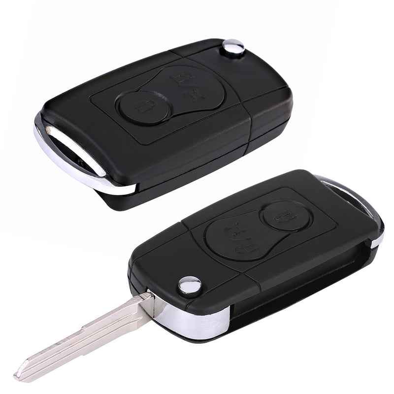 Flip Folding Remote 2 Buttons Car Key Fob Shell Case For Ssangyong Actyon Kyron Rexton - Image 4