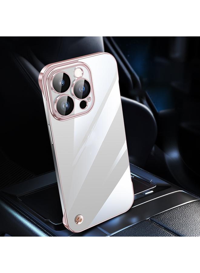 زبون جراب لهاتف iPhone 13 Pro مطلي بالكهرباء بدون إطار شفاف من البولي كربونات - Image 2