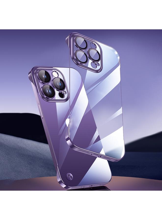 زبون جراب لهاتف iPhone 13 Pro مطلي بالكهرباء بدون إطار شفاف من البولي كربونات - Image 3