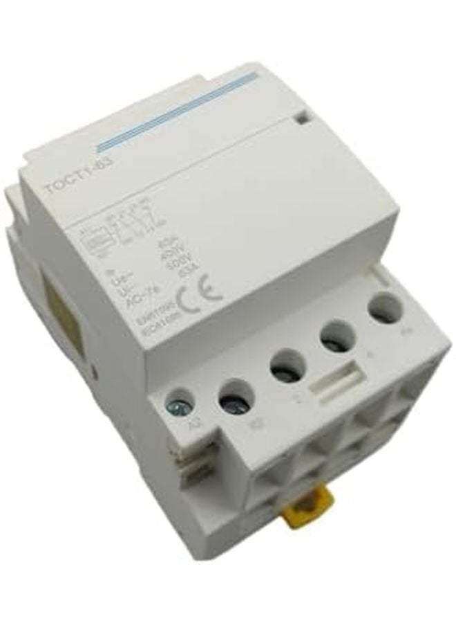 CT1 4P 63A قاطع تلامس معياري للسكة DIN 2NC 2NO ملف 220V 400V 50 60Hz AC - Image 1