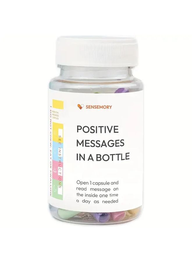 معلومات إيجابية ملهمة زجاجات رسائل تخفيف القلق بطاقات تأكيد ذاتي للعناية بالنساء - Image 1