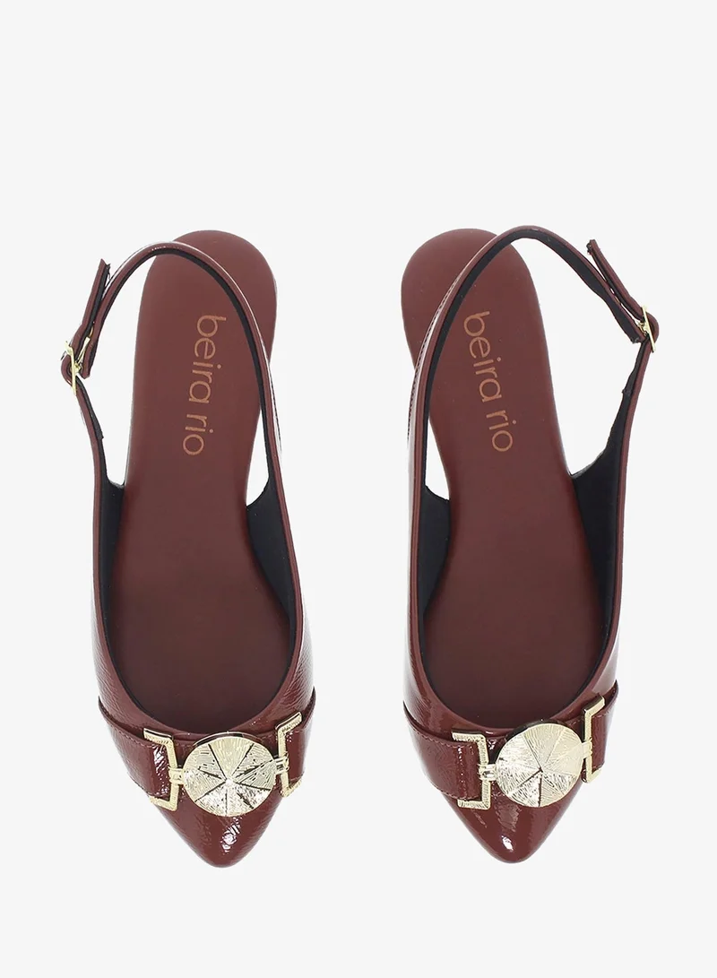 Beira Rio Brown Beira Rio Women’s Flat Sandals with Back Strap – Secure Fit and Lightweight Daily Wear for Women | Best Price UAE
