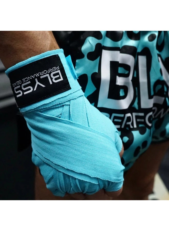 BLYSS Performance Gear Handwraps STAR Electric Blue - Image 4