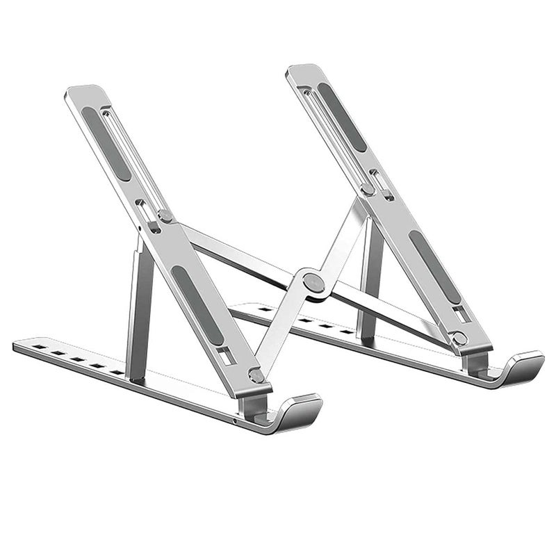 Avenn Avenn Laptop StandLaptop Holder RiserComputer Tablet Stand 6 Angles Adjustable Aluminum Ergonomic Foldable Portable Desktop Holder Compatible with MacBook HP Dell Lenovo All Other Notebook - Image 2
