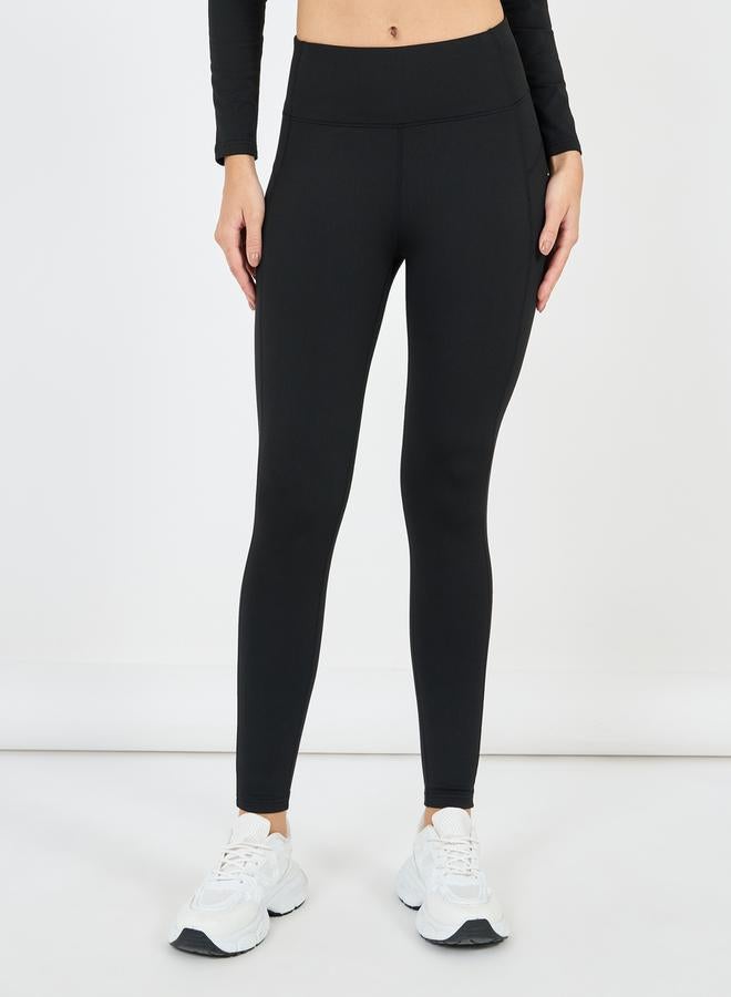 Styli Active Fleece Half Zip Long Sleeves Top and Leggings Set - Image 5