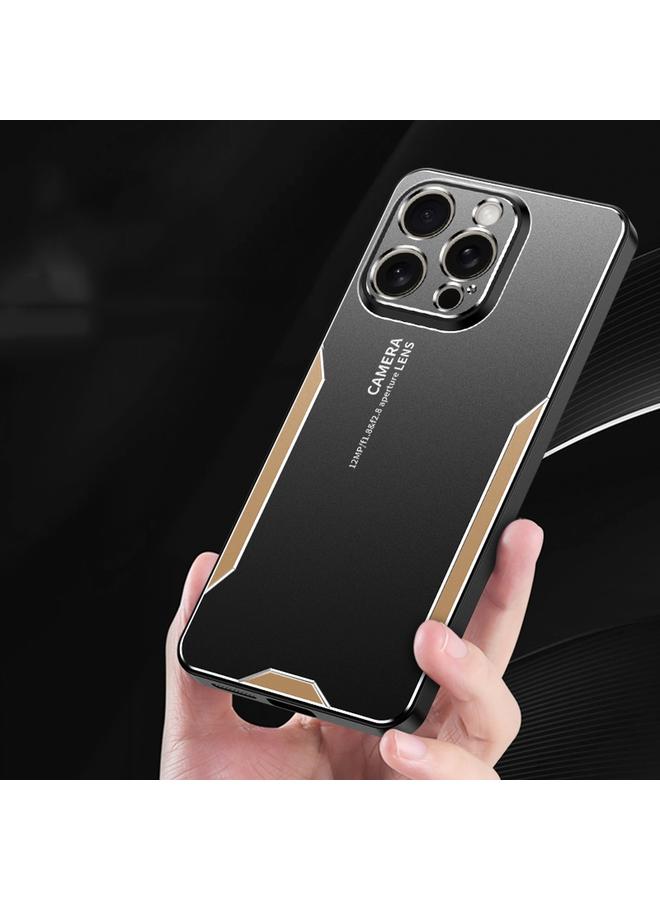 S-TOP Case For iPhone 16 Pro Blade Series TPU Hybrid Metal Phone Case - Image 4
