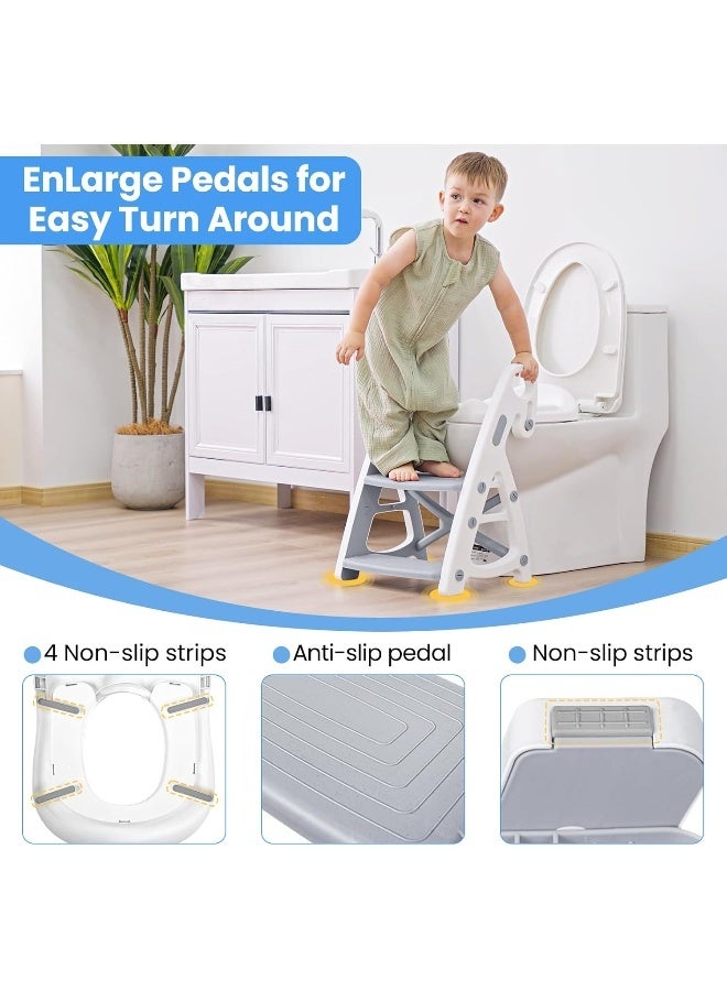 PRIMLECT Potty Training Toilet Seat with Step Stool Ladder - Image 4