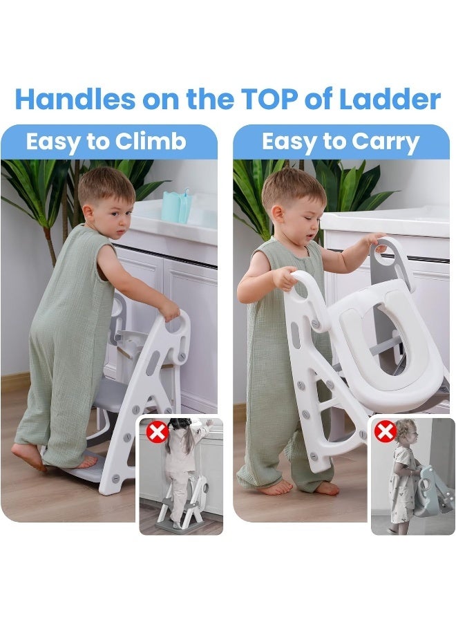 PRIMLECT Potty Training Toilet Seat with Step Stool Ladder - Image 3