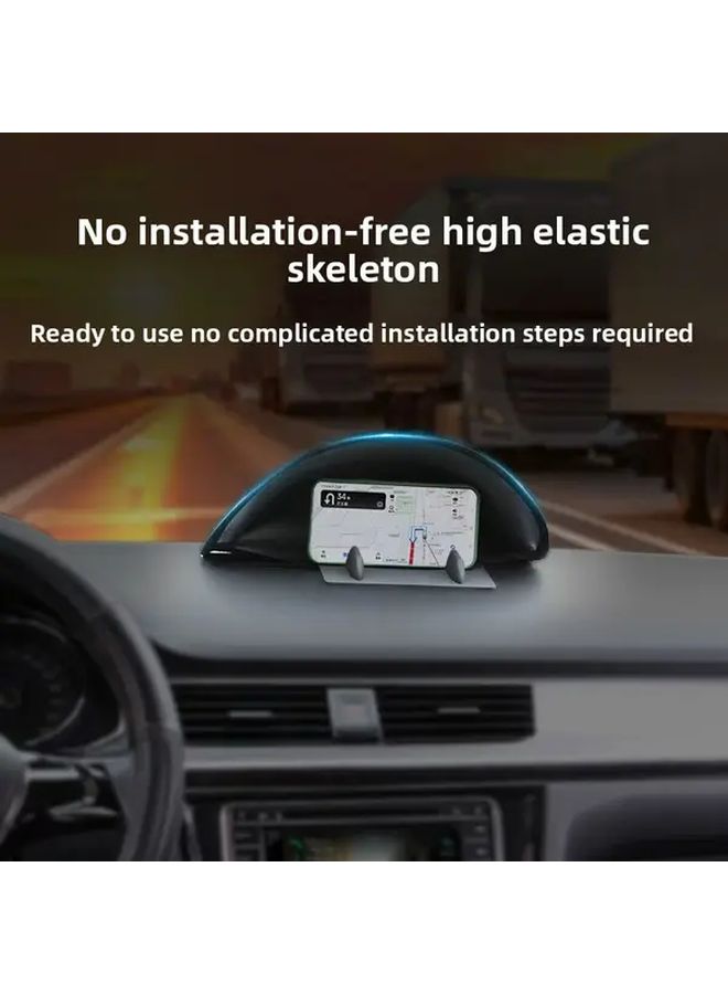 Premium Car GPS Sun Visor Black UV Protection Soft Polyester Fit For Most Vehicles Clear Display Adjustable Headrest Ideal For Outdoor Driving Sleek Automotive Accessory - Image 4