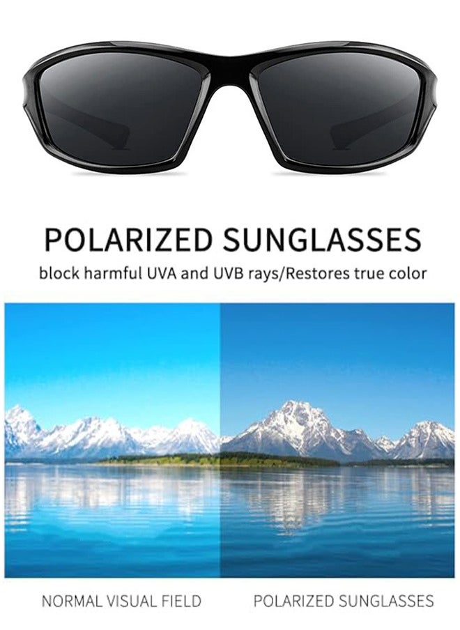 AZorb Polarized Sports Sunglasses Men Women TPEE Frame for Men's Sun Glasses Lightweight Eye Sunglasses Accessories UV400 Protection Shades for Cycling Driving Travel  - Image 4
