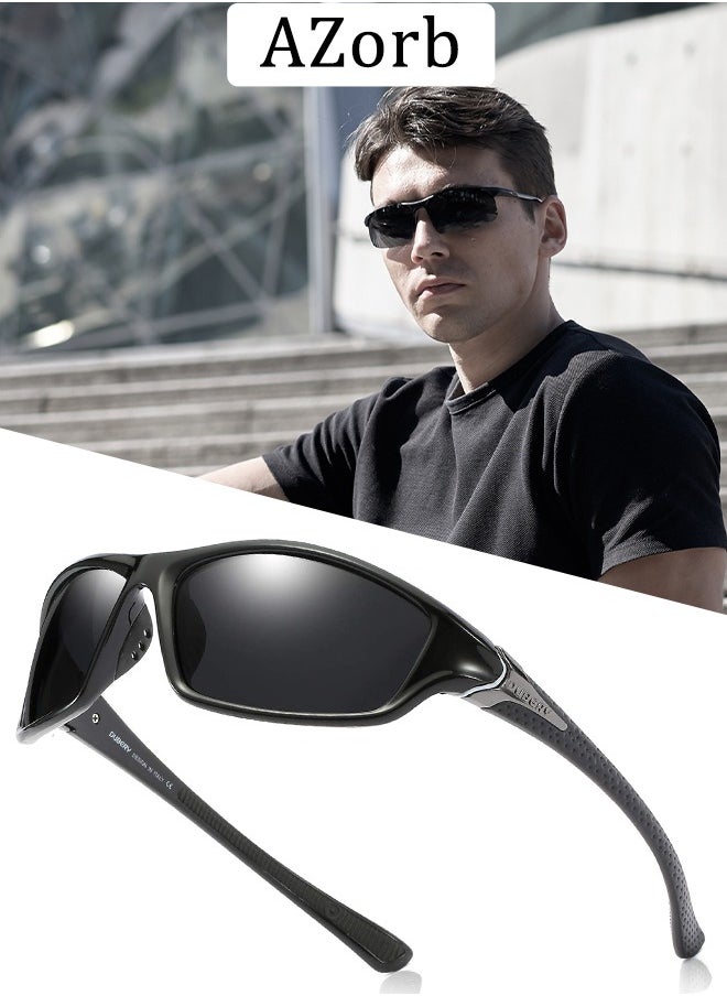 AZorb Polarized Sports Sunglasses Men Women TPEE Frame for Men's Sun Glasses Lightweight Eye Sunglasses Accessories UV400 Protection Shades for Cycling Driving Travel  - Image 1