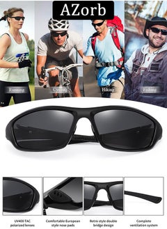 Polarized Sports Sunglasses Men Women TPEE Frame for Men's Sun Glasses Lightweight Eye Sunglasses Accessories UV400 Protection Shades for Cycling Driving Travel - pzsku/ZB01424A35D5464B0D312Z/45/_/1723799095/f030440e-4f42-4ba3-941f-ed3ba50659d9