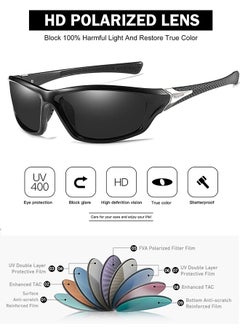 Polarized Sports Sunglasses Men Women TPEE Frame for Men's Sun Glasses Lightweight Eye Sunglasses Accessories UV400 Protection Shades for Cycling Driving Travel - pzsku/ZB01424A35D5464B0D312Z/45/_/1723799148/63074b62-ec74-4a51-9366-a31d9eea24f2