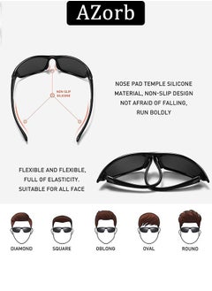 Polarized Sports Sunglasses Men Women TPEE Frame for Men's Sun Glasses Lightweight Eye Sunglasses Accessories UV400 Protection Shades for Cycling Driving Travel - pzsku/ZB01424A35D5464B0D312Z/45/_/1723799150/78b51d1a-2369-4ea9-8634-a4ca1e8fbfa9