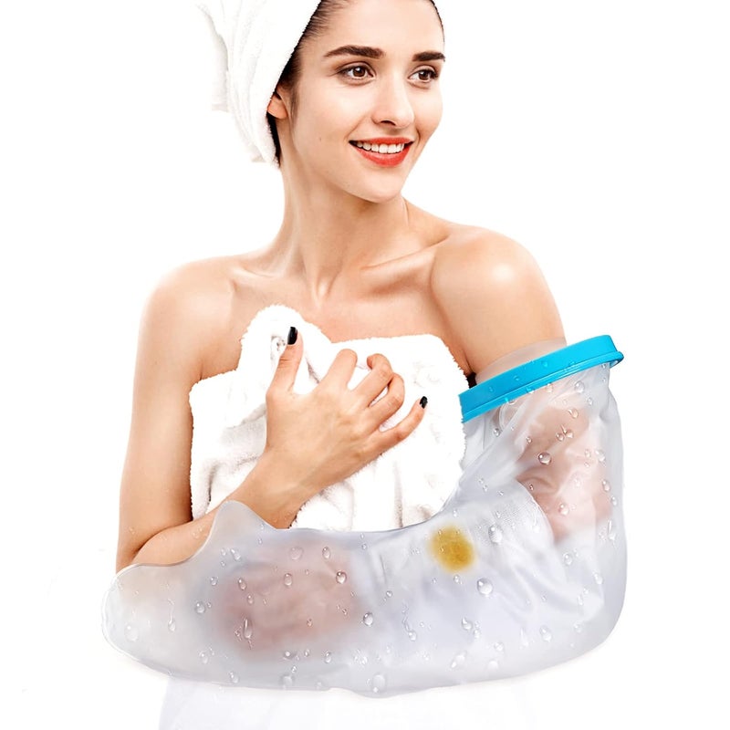 klarako Yosoo Cast Covers for Shower Arm Waterproof Adult Cast Protector Watertight Seal to Keep Wound and Bandage Dry, Reusable Full Arm Cast Wound Covers for Surgery, Broken Hands, Wrists, Fingers, Burns - Image 1