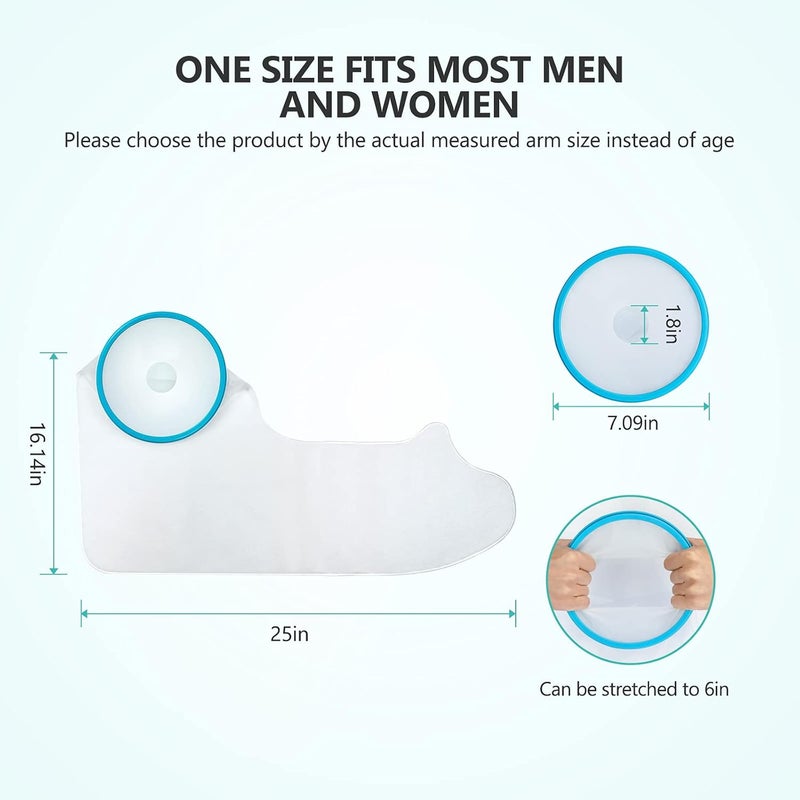 klarako Yosoo Cast Covers for Shower Arm Waterproof Adult Cast Protector Watertight Seal to Keep Wound and Bandage Dry, Reusable Full Arm Cast Wound Covers for Surgery, Broken Hands, Wrists, Fingers, Burns - Image 4