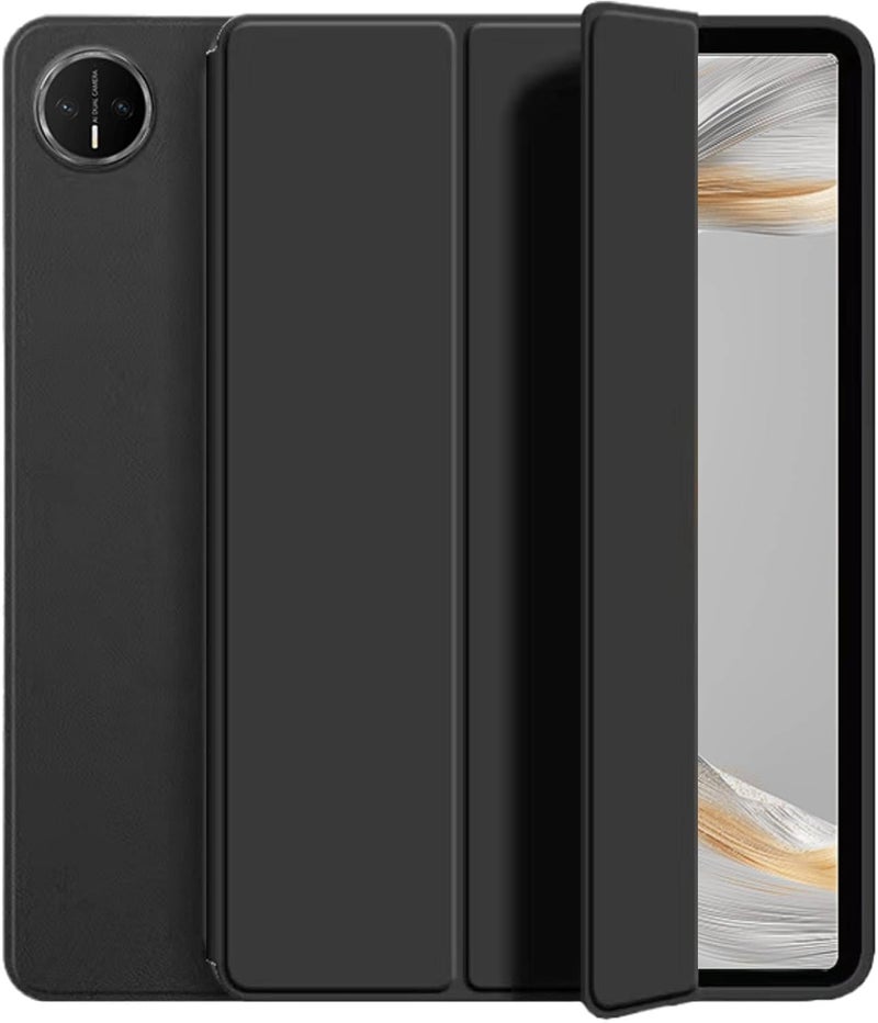 Vurtboly Cover Compatible with Huawei MatePad Pro 12.2" 2025/2024, Tri-Fold Slim Case Shockproof Honeycomb TPU Case with Durable Stand Auto Wake/Sleep Cover for Huawei MatePad Pro 12.2" 2025 (Black) - Image 1