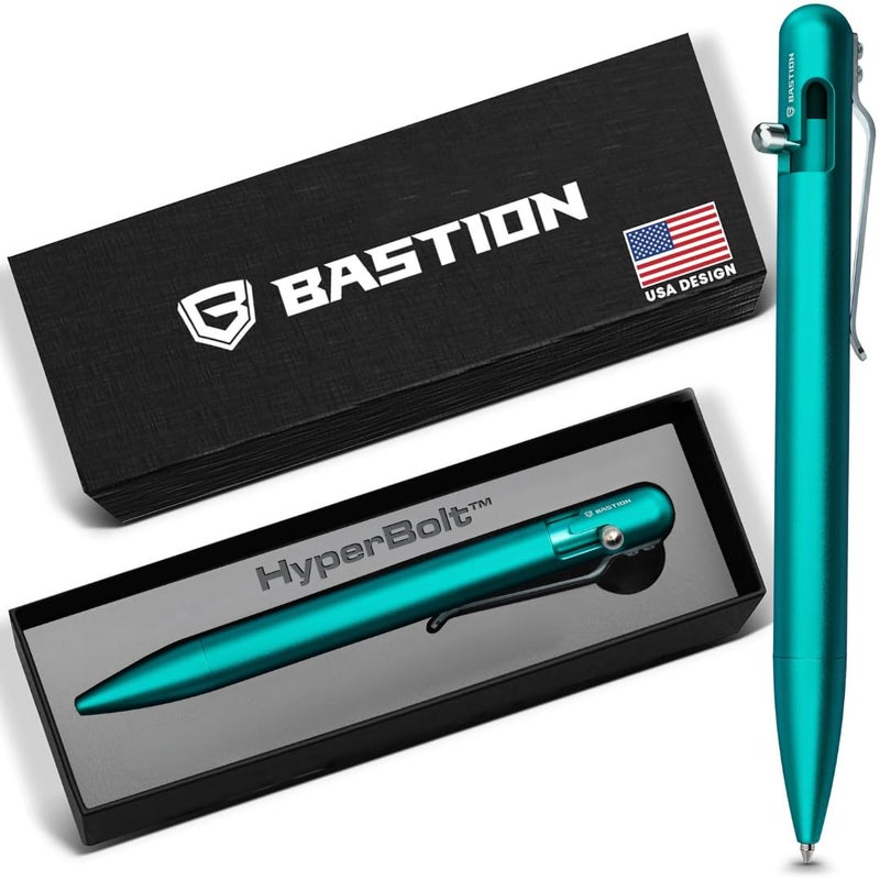 BASTIONÂ® Luxury Bolt Action Pen, Durable Professional Ballpoint Pen with Fine Tip, EDC Pen, Ink Refillable Pen for Birthday Gift, Travel Pen for School and Work - Image 1