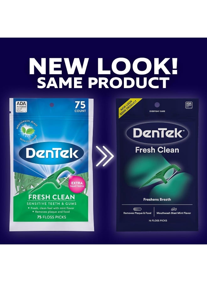 Dentek فراش كلين 75 قطعة خيط تنظيف الأسنان 36 - Image 3
