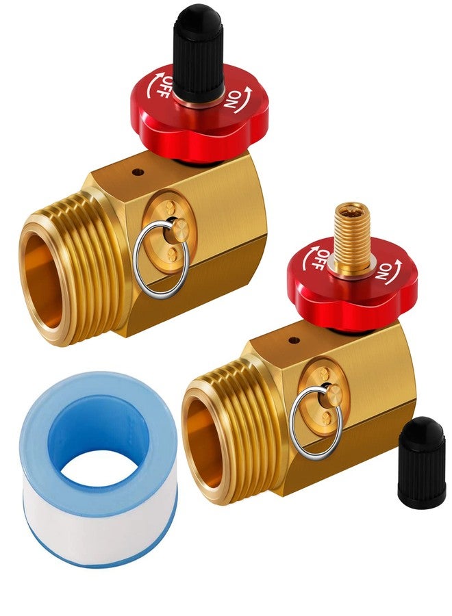 SUNROAD 2 Pack Air Tank Manifold with Fill Port,SUNROAD Aluminum Knob,Safety Valve and Relief Bypass 1/2" NPT Tank x 1/4" NPT Hose x 1/8" NPT Gauge for Air Compressor Portable Tank - Image 1