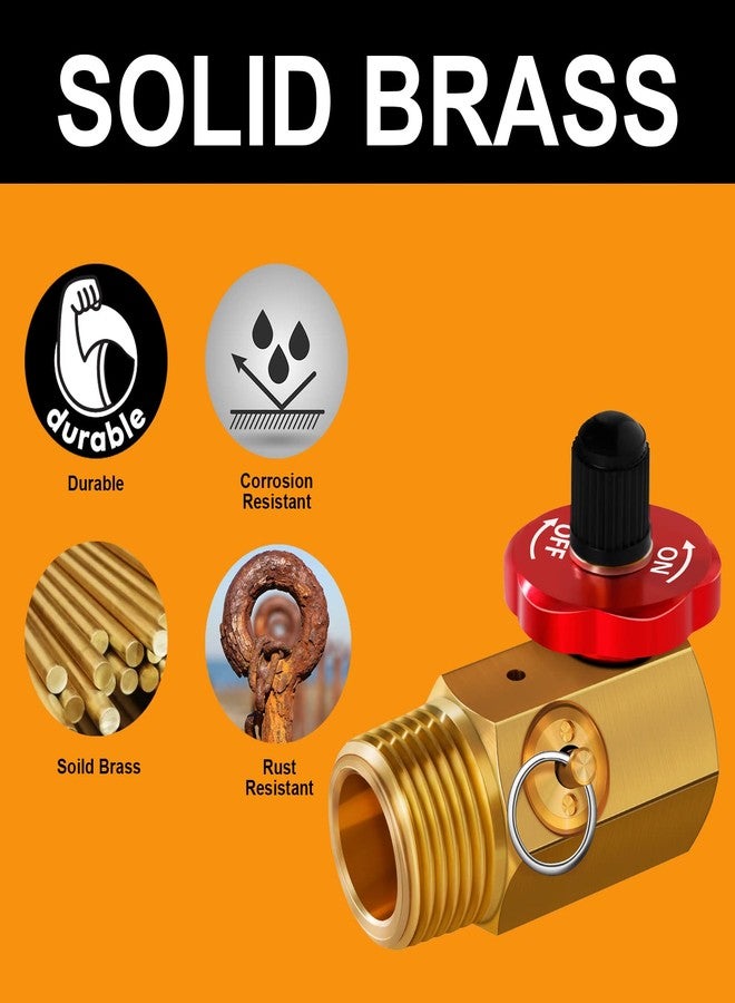 SUNROAD 2 Pack Air Tank Manifold with Fill Port,SUNROAD Aluminum Knob,Safety Valve and Relief Bypass 1/2" NPT Tank x 1/4" NPT Hose x 1/8" NPT Gauge for Air Compressor Portable Tank - Image 4