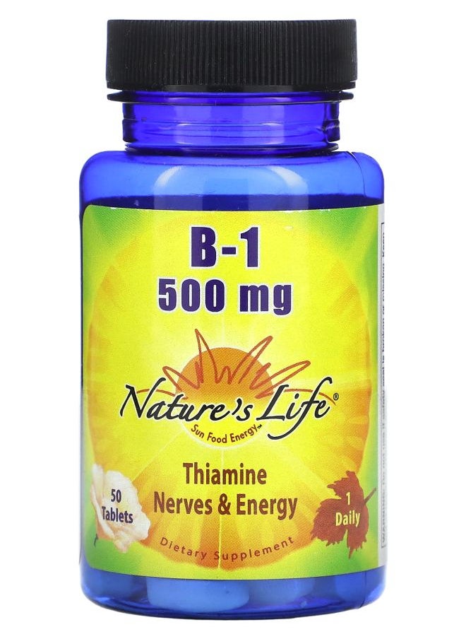 Nature's Life B1 500 mg 50 Tablets 