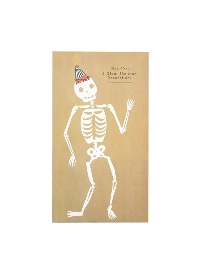 Meri Meri Vintage Giant Halloween Jointed Skeletons