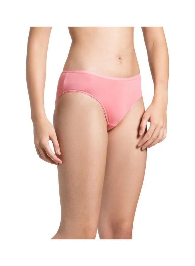 JOCKEY Jockey 1807 Women High Coverage Micro Modal Elastane Stretch Mid Waist Hipster with Ultra soft Exposed Waistband
