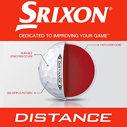 Srixon 2021 Distance Soft Golf Balls | White | Pack of 12 Balls - Image 5