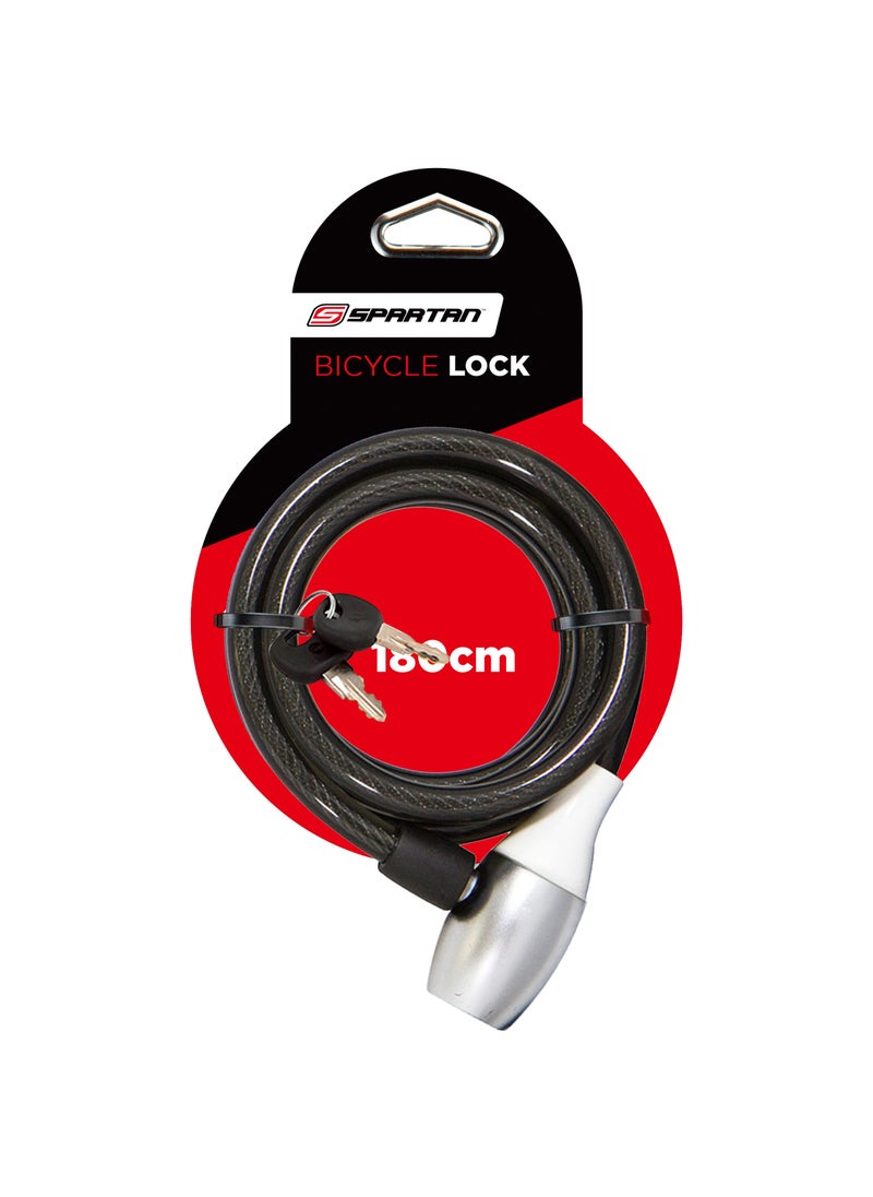Spartan Cable Lock 180Cm Silver  - Image 1