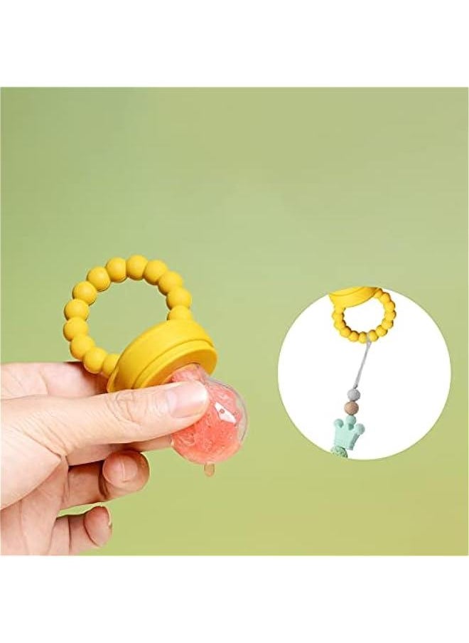 Generic - Pacifier Clip with Baby Name,Personalized Silicone Beaded Pacifier Clips,Customized Stroller Clip with Name for Newborn - Image 1