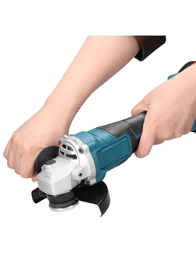 125 Type Electric Grinding Tool Brushless Motor Multifunctional Angle Grinder Handheld Lithium Cutter Utility Power Tool for Cutting Polishing Ceramic Tile Wood Stone Steel  - Image 5