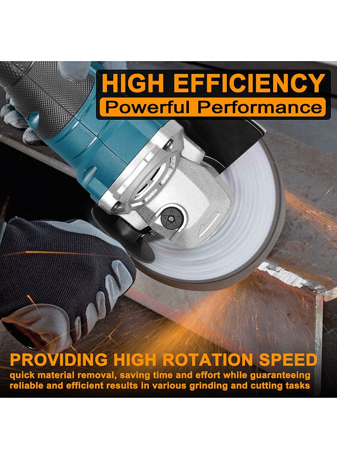 125 Type Electric Grinding Tool Brushless Motor Multifunctional Angle Grinder Handheld Lithium Cutter Utility Power Tool for Cutting Polishing Ceramic Tile Wood Stone Steel  - Image 2