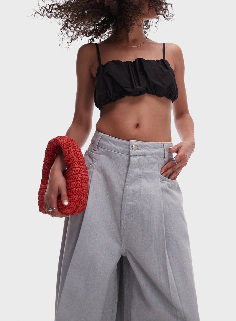 توب شوب حمالة صدر محبوكة بأشرطة - Image 3