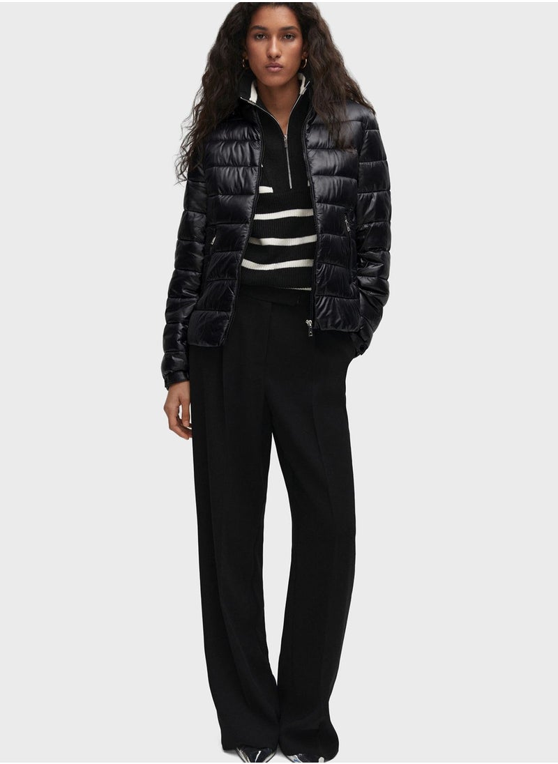 MANGO - Knitted Puffer Jacket - Image 1