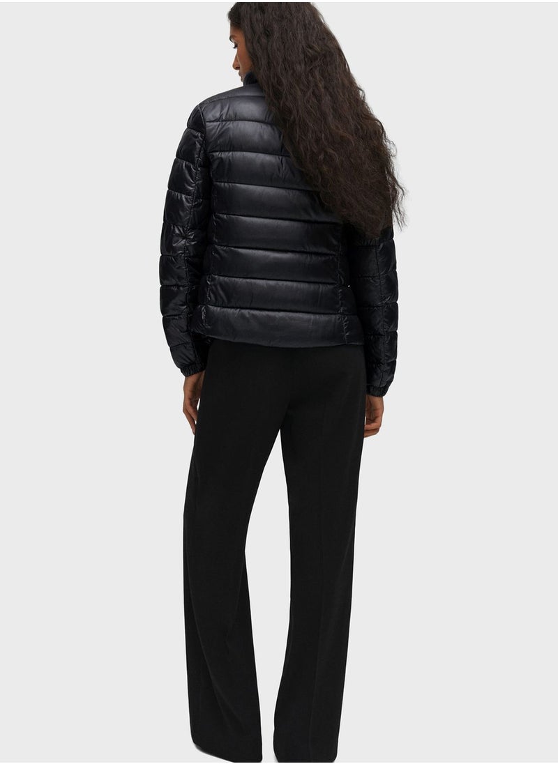 MANGO - Knitted Puffer Jacket - Image 1