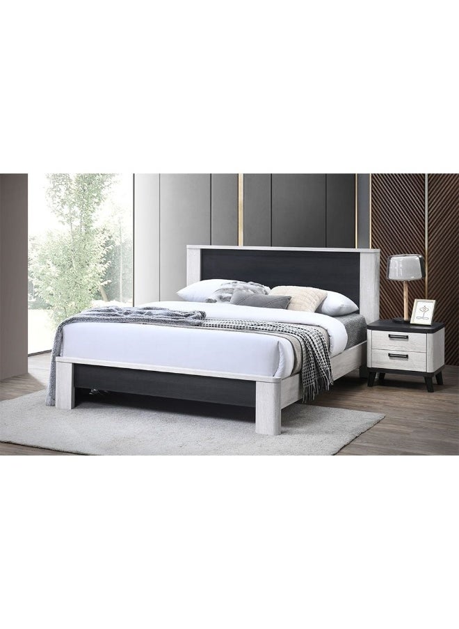 Kirwin 180X200 King Bed Sturdy Modern Design Wooden Double Bed Frame Furniture Quiet And Comfortable Bed (Mattress Not Included) Made In Malaysia L209Xw194.4Xh103Cm-Grey Oak/Black - pzsku/ZB014EA24B5A4F3E20B67Z/45/_/1736253500/cde9b9bf-3916-4ccd-9c74-703415bdc6d4