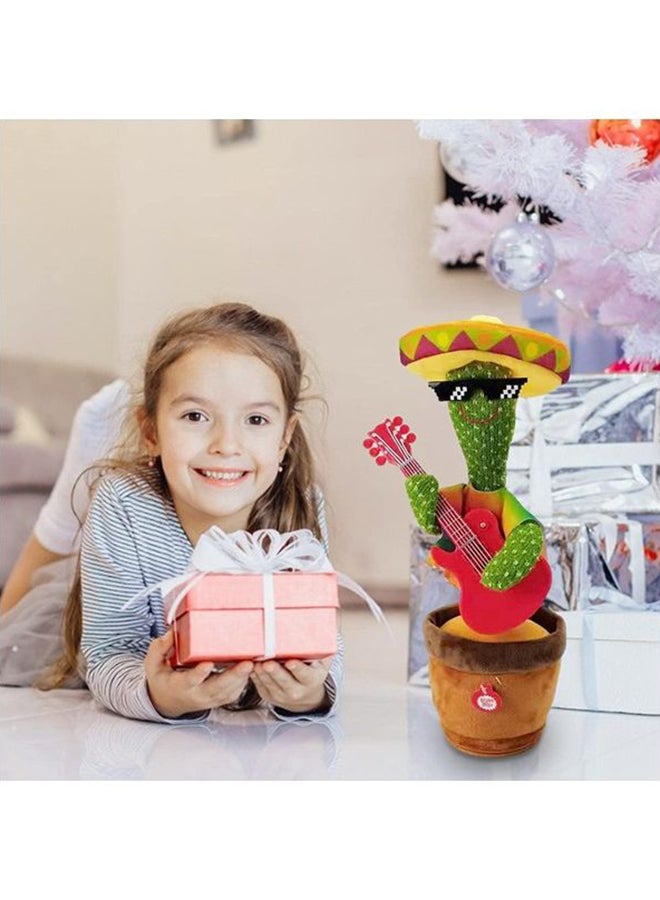 Halamodo Interactive Baby Toys Dancing Talking Cactus Toy,Talking Recording Repeat Singing Sunny Cactus Toy for Toddler 1-3 Year Old - Image 4