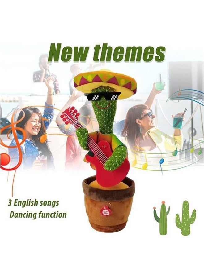 Halamodo Interactive Baby Toys Dancing Talking Cactus Toy,Talking Recording Repeat Singing Sunny Cactus Toy for Toddler 1-3 Year Old - Image 2