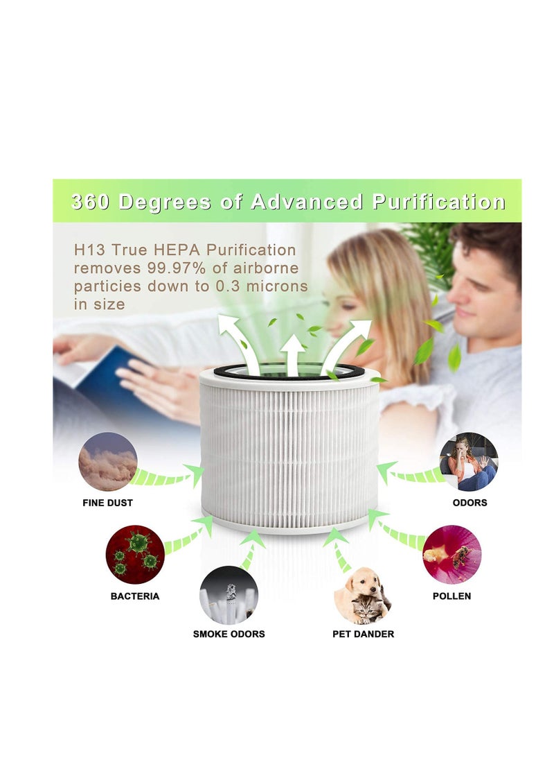 SYOSI - Core 300/350 Replacement Filters, Compatible with Levoit Core 300/p350 Air Purifier Filter Activated Carbon Filter Element - Image 1