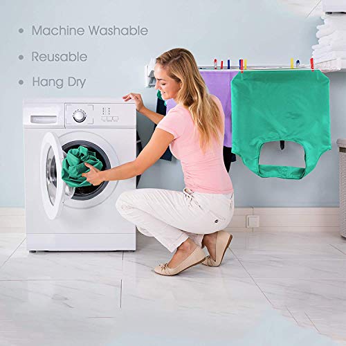 BeeGreen Groceries Reusable Bags for Shopping Compact Cute Solid Color Cloth Grocery Totes Set of 12 Fold up Packable Recycling Shopper Baggies w Zipper Carry Pouch for Supermarket - Image 5