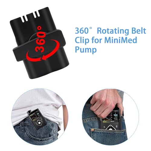 folosem Diabetic Insulin Pump Holder,360°Swivel Pump Belt Clip for Medtronic MiniMed 770G 670G 630G 640G 780G,MiniMed Pump Case - Image 3