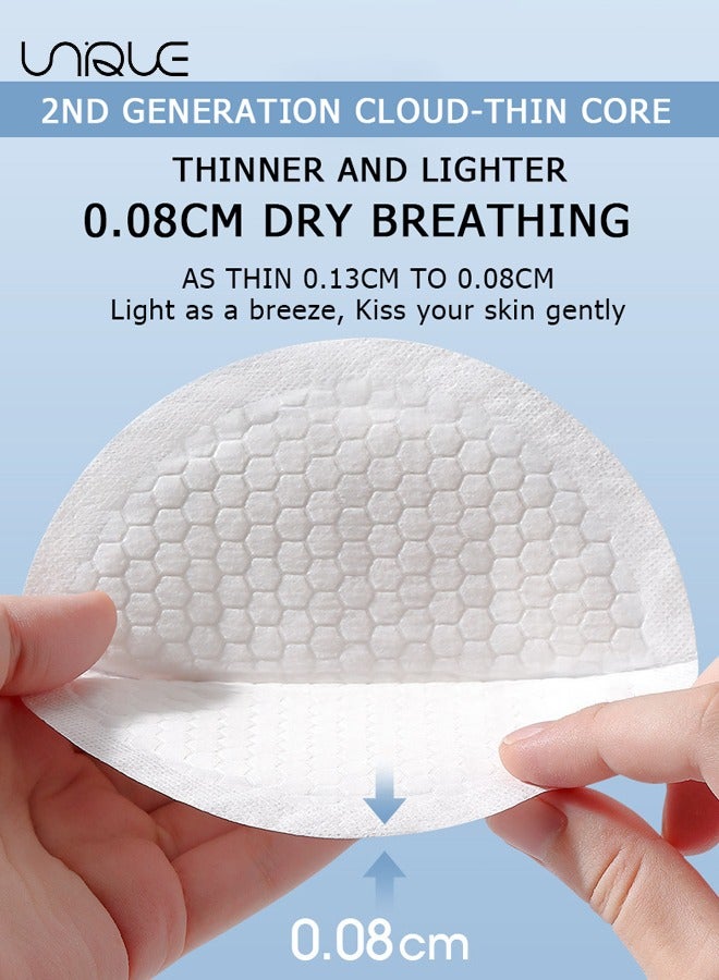Unique 100 Pcs Disposable Nursing Nipple Pads - 6D Flower Shape Nursing Pads - Individually Packaged Super Absorbent and Breathable Breastfeeding Pads  - Image 4