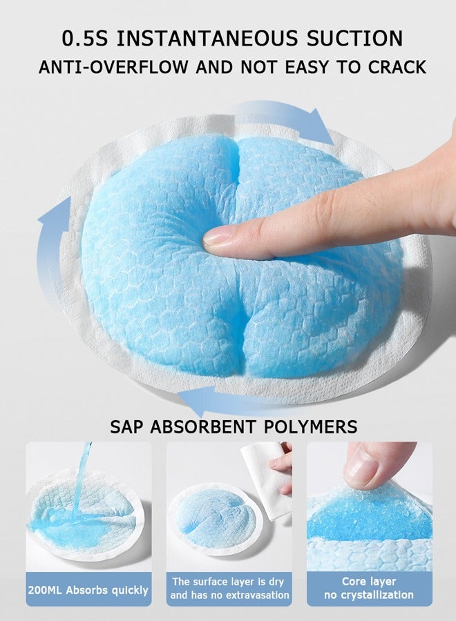 Unique 100 Pcs Disposable Nursing Nipple Pads - 6D Flower Shape Nursing Pads - Individually Packaged Super Absorbent and Breathable Breastfeeding Pads  - Image 5