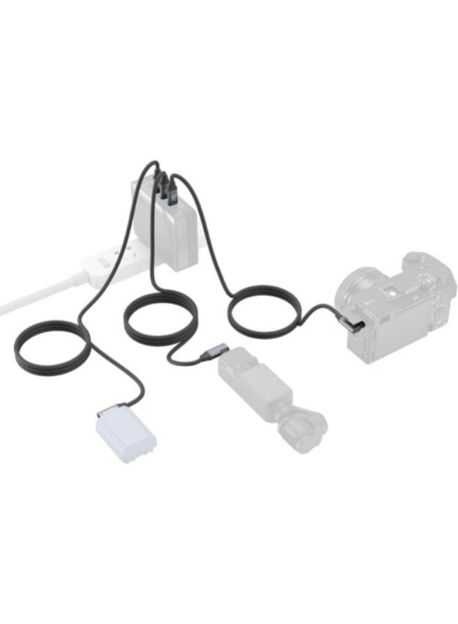 سمول ريج SmallRig USB-C (Straight) to USB-C (Angled) Data Cable (60cm / 23.6in) 4791 - Image 4